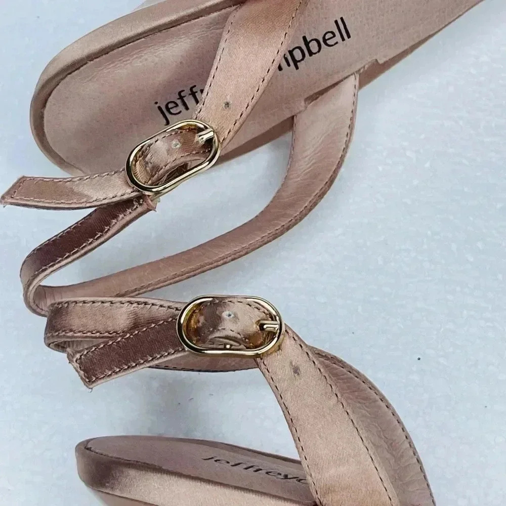 Jeffrey Campbell Zivote slingback pump heels size 8.5 embellished - Picture 10 of 11